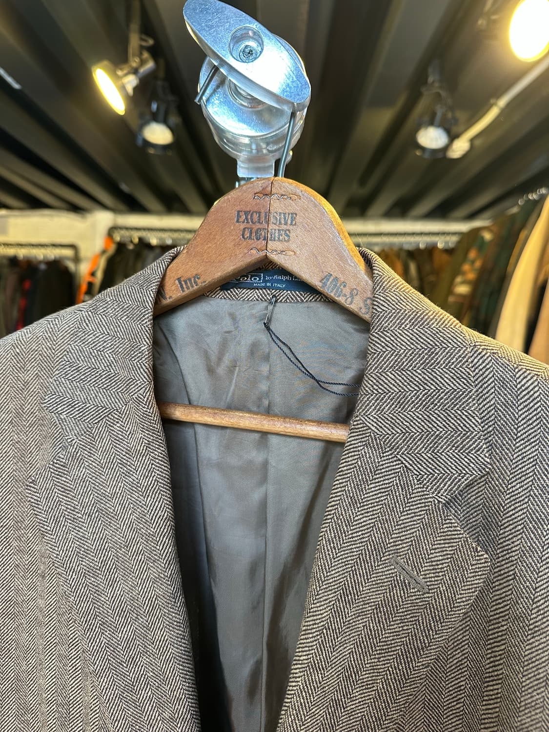 폴로 랄프로렌 울 트위드 자켓 made in italy 상품이미지3