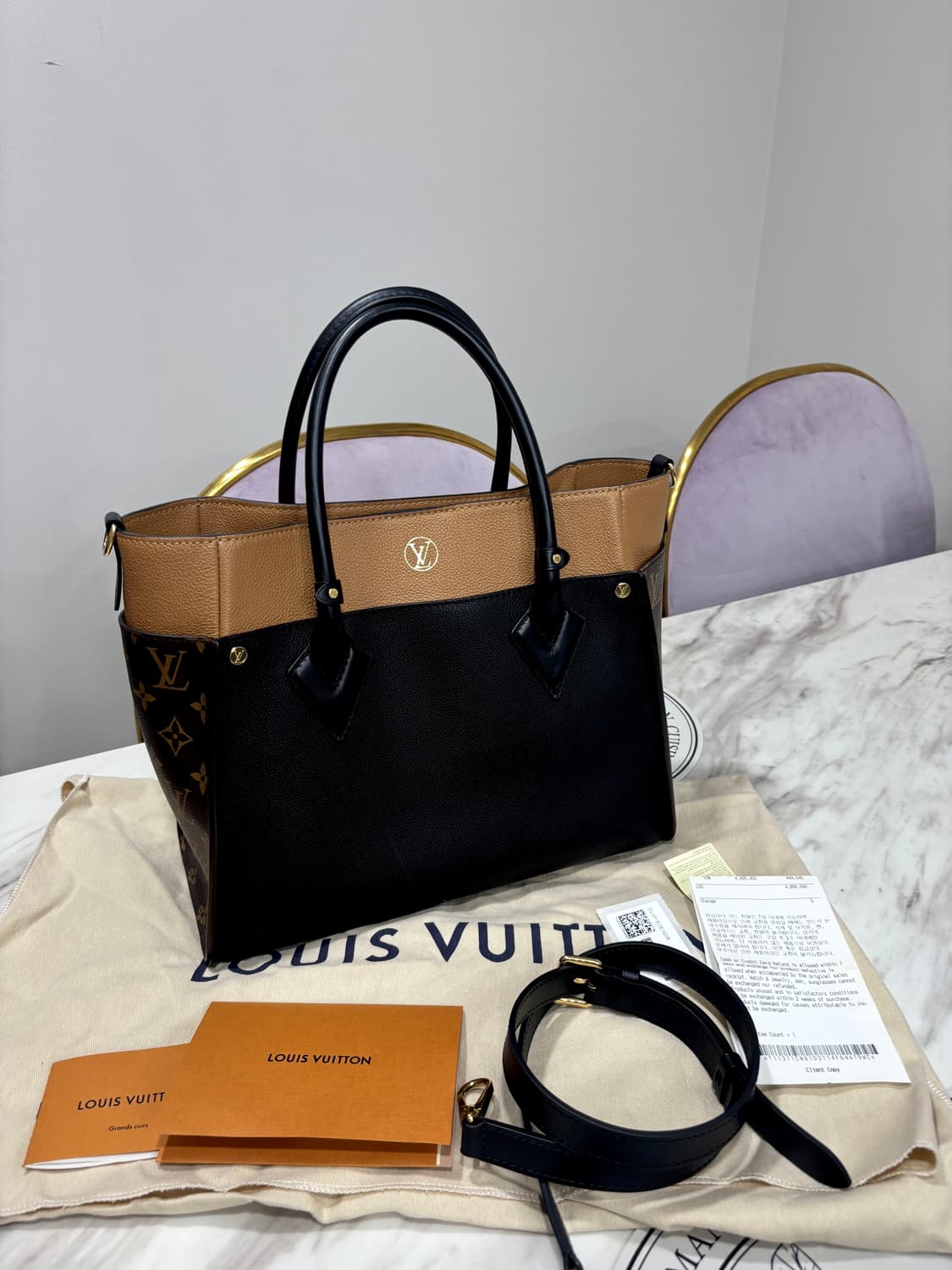 루이비통 온마이사이드 pm도트백 상품이미지4