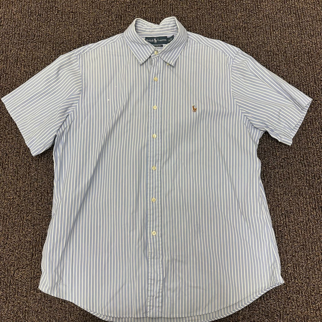 POLO 폴로 랄프로렌 스트라이프 반팔 셔츠 커스텀핏 XL-2XL 상품이미지1