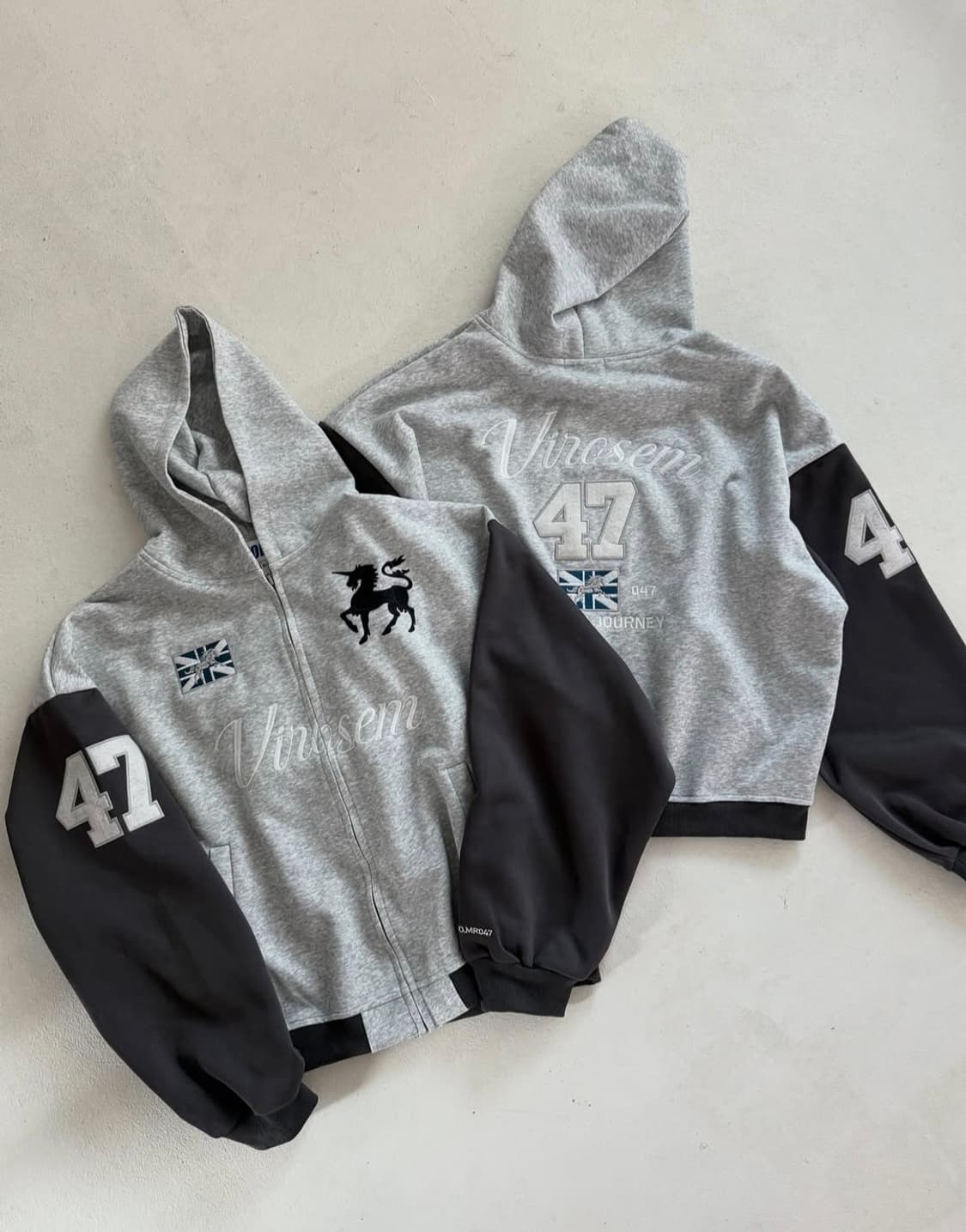 빈티지 유니콘 자수 후드집업(거래수수료제가부담합니다!!) 상품이미지1