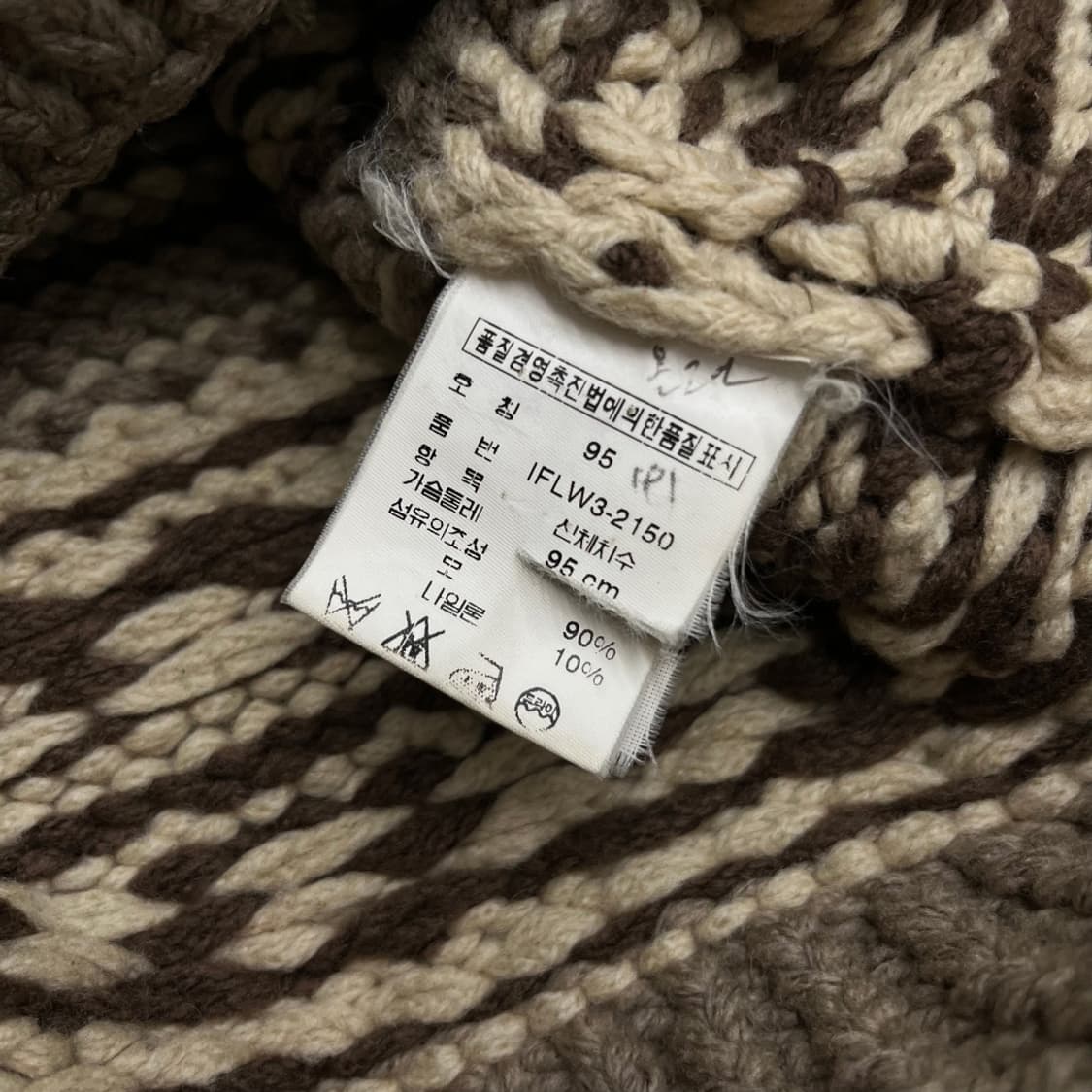 폴로 랄프로렌 브라운 성조기 코위찬 니트 집업 M 상품이미지6