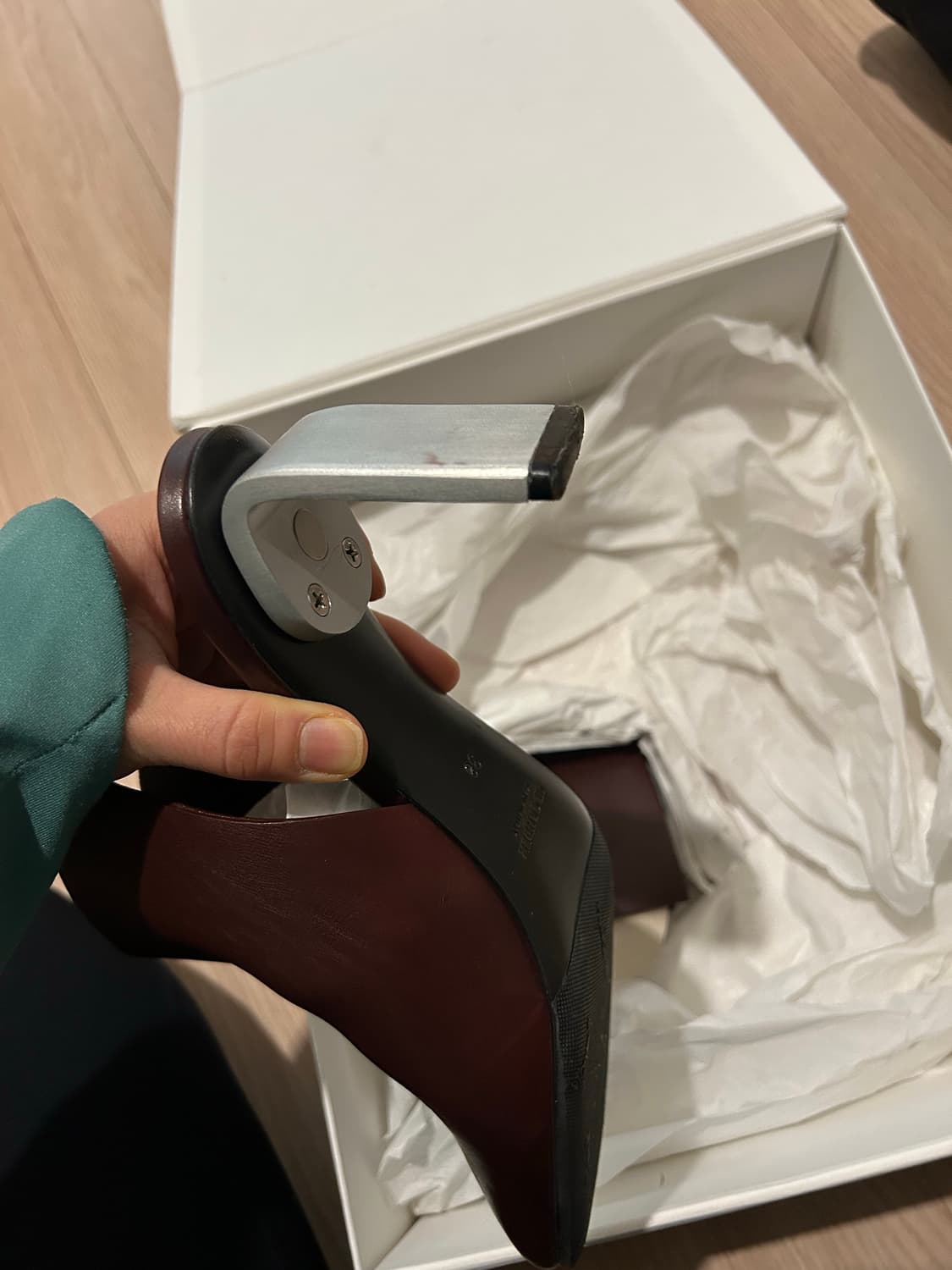 질샌더 카프스킨 메탈 뮬 38사이즈 상품이미지5