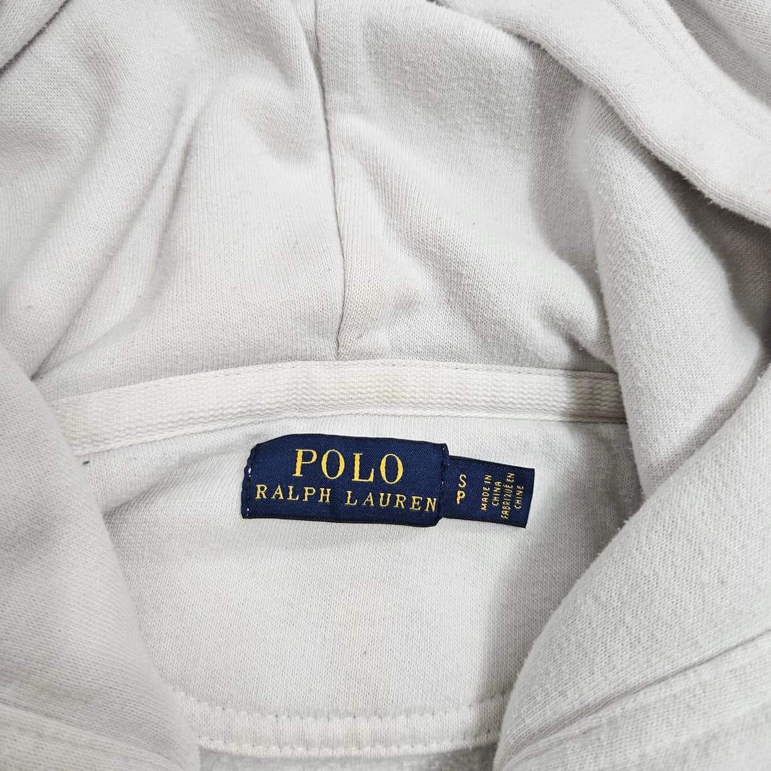 폴로 랄프 로렌 성조기 빅포니 후드 집업 S 화이트 상품이미지4