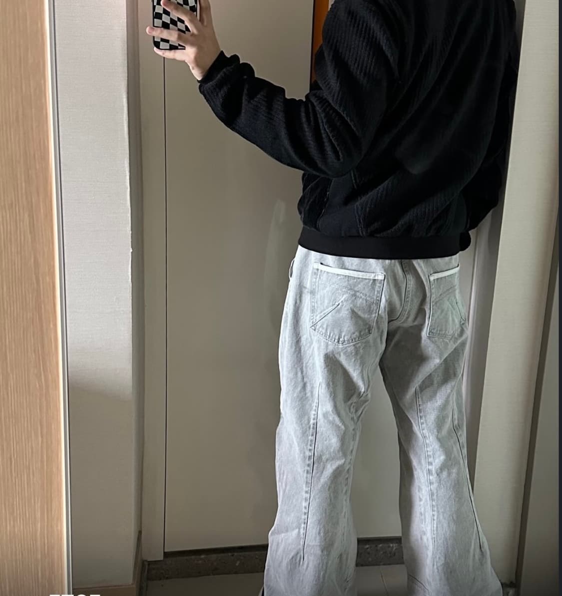 ETCE Kendrick semi flare denim 상품이미지2