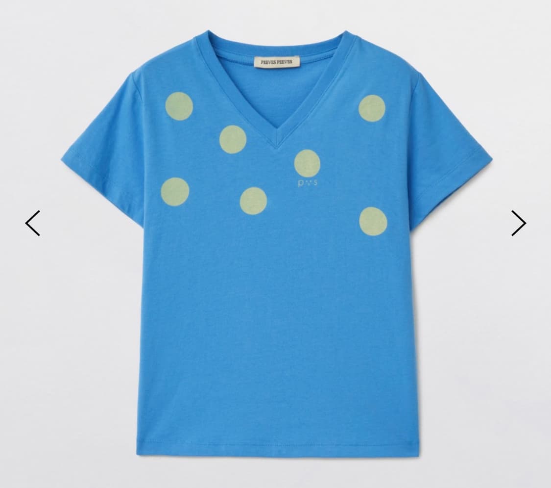 피브스피브스 Dot V-Neck Tee 상품이미지1