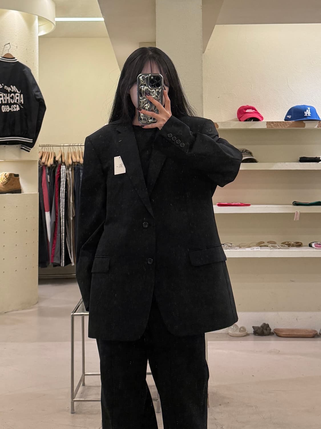 피에르 발망 남성용 블레이저 자켓 블랙 U1498 상품이미지1