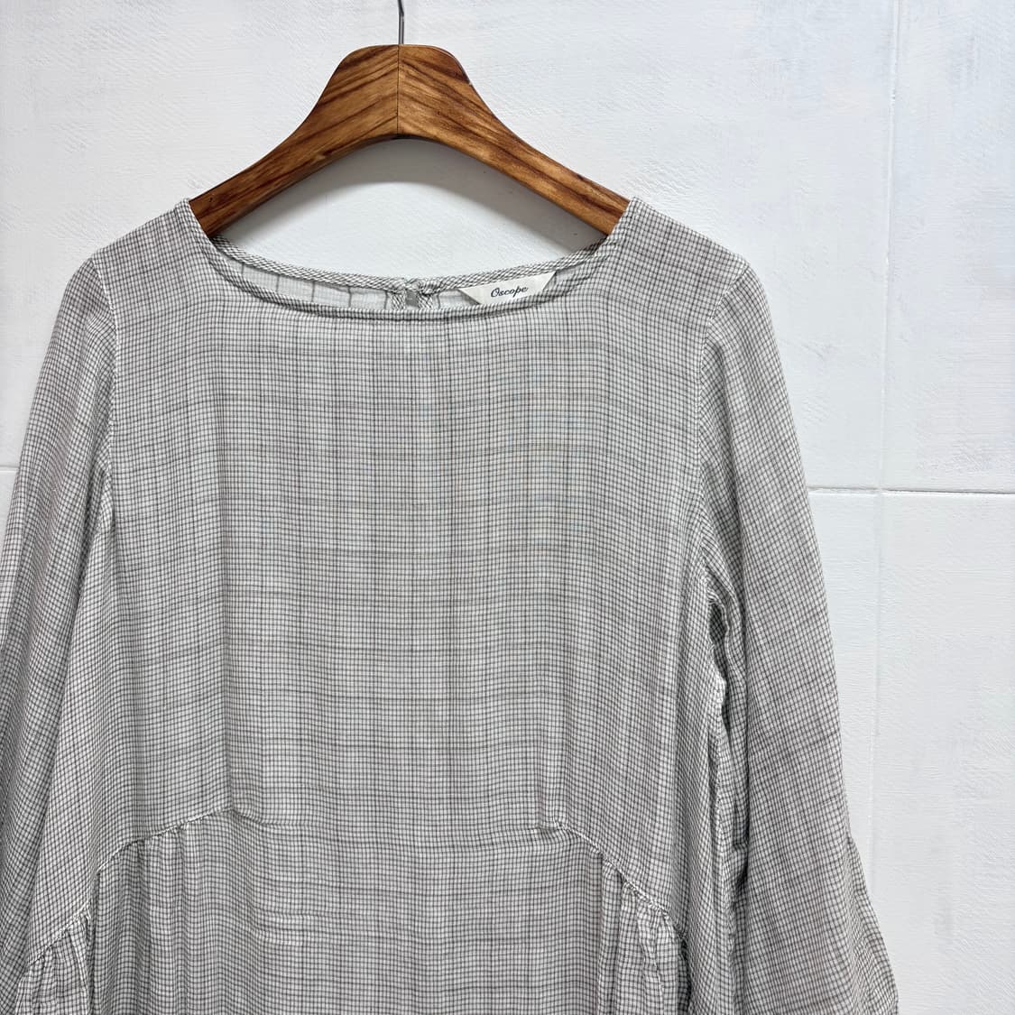 OSCOPE 체크 셔링 모리걸 미니 원피스 JPN 상품이미지2