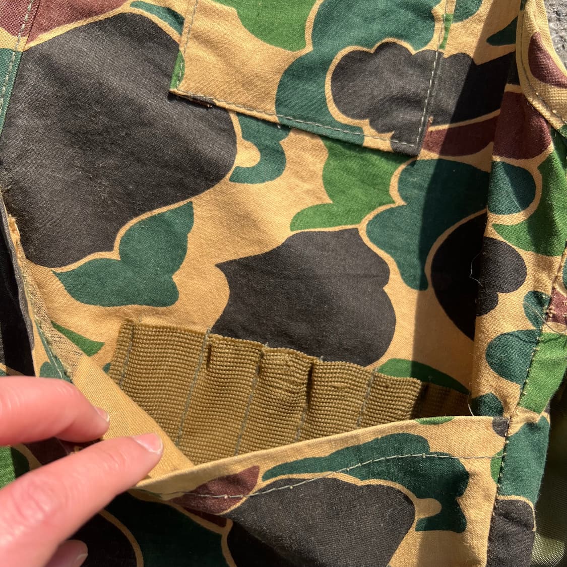 70’s Saftbak 덕 카모 헌팅 베스트 상품이미지5