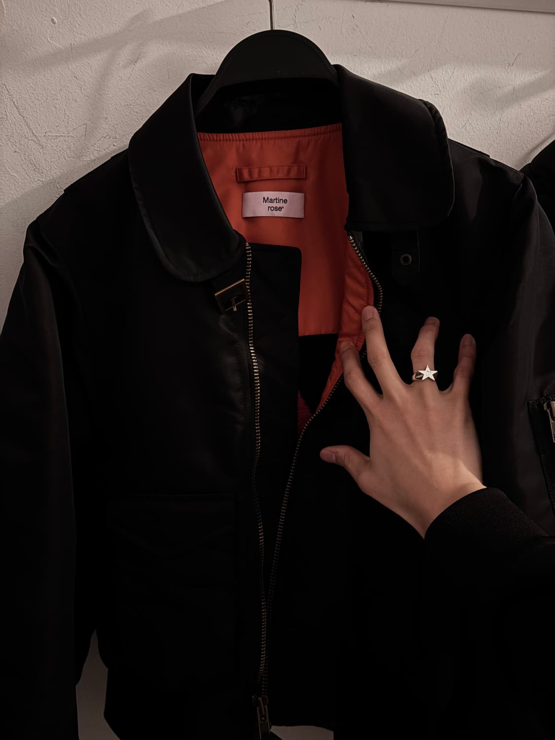 [Martine Rose Shrunken Bomber Black] 상품이미지4