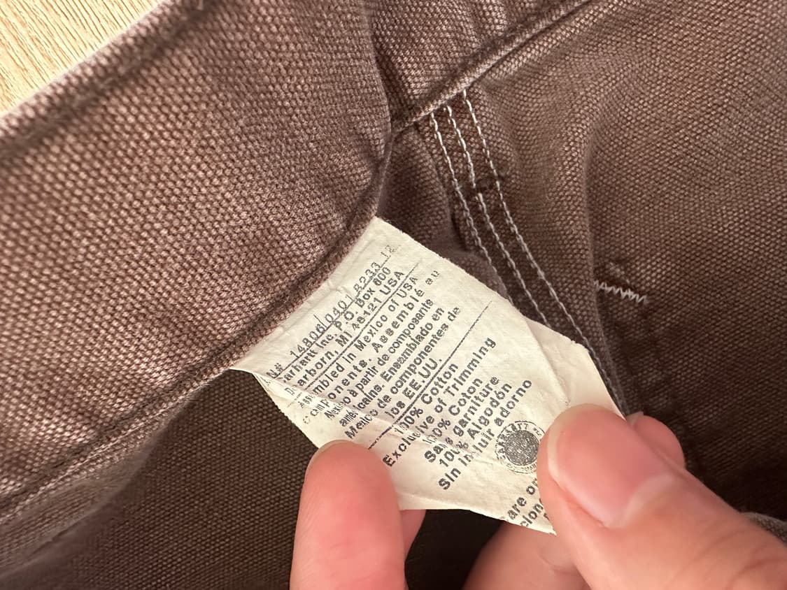 칼하트 카펜터 팬츠 브라운 32사이즈 상품이미지9