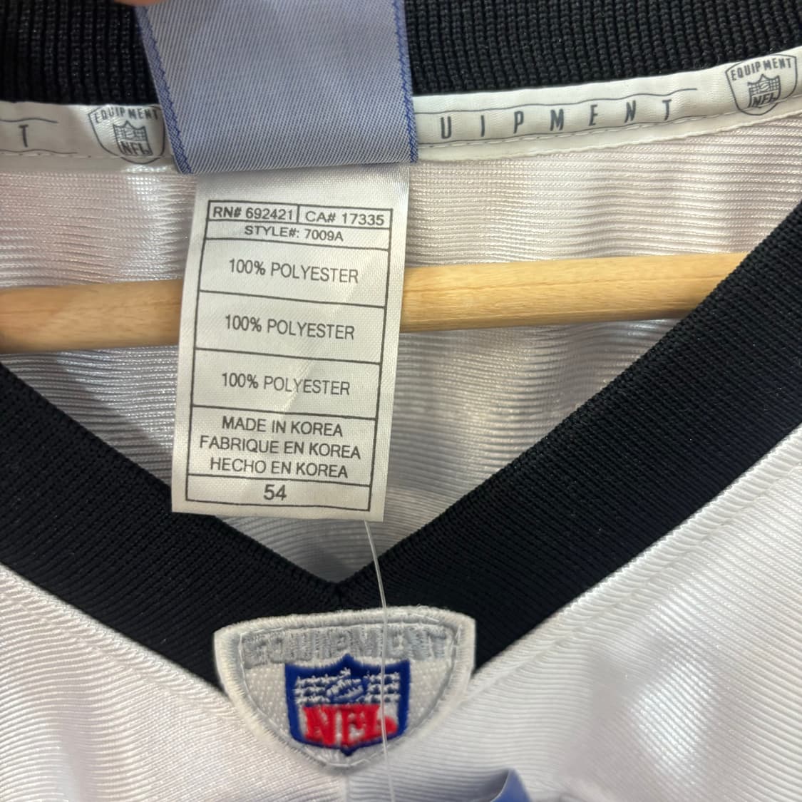 NFL X 리복 볼티모어 레이븐스 화이트 럭비져지 2XL 상품이미지8