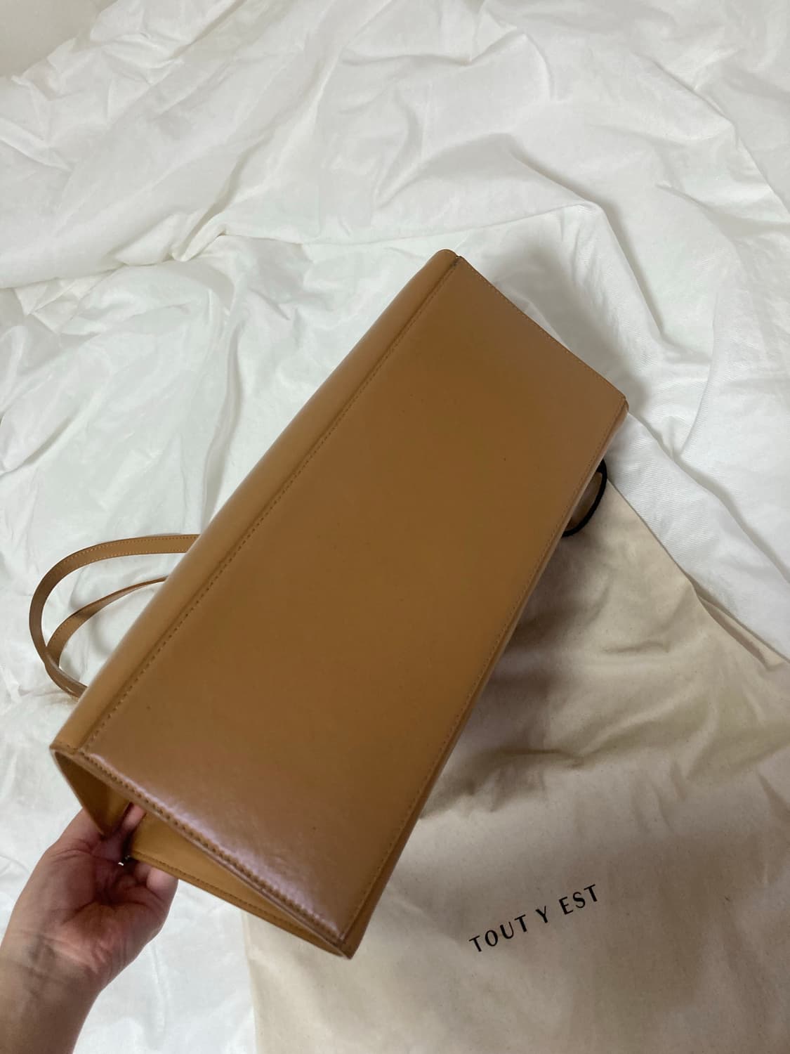 투티에 파라렐 백 가방 카멜 상품이미지4