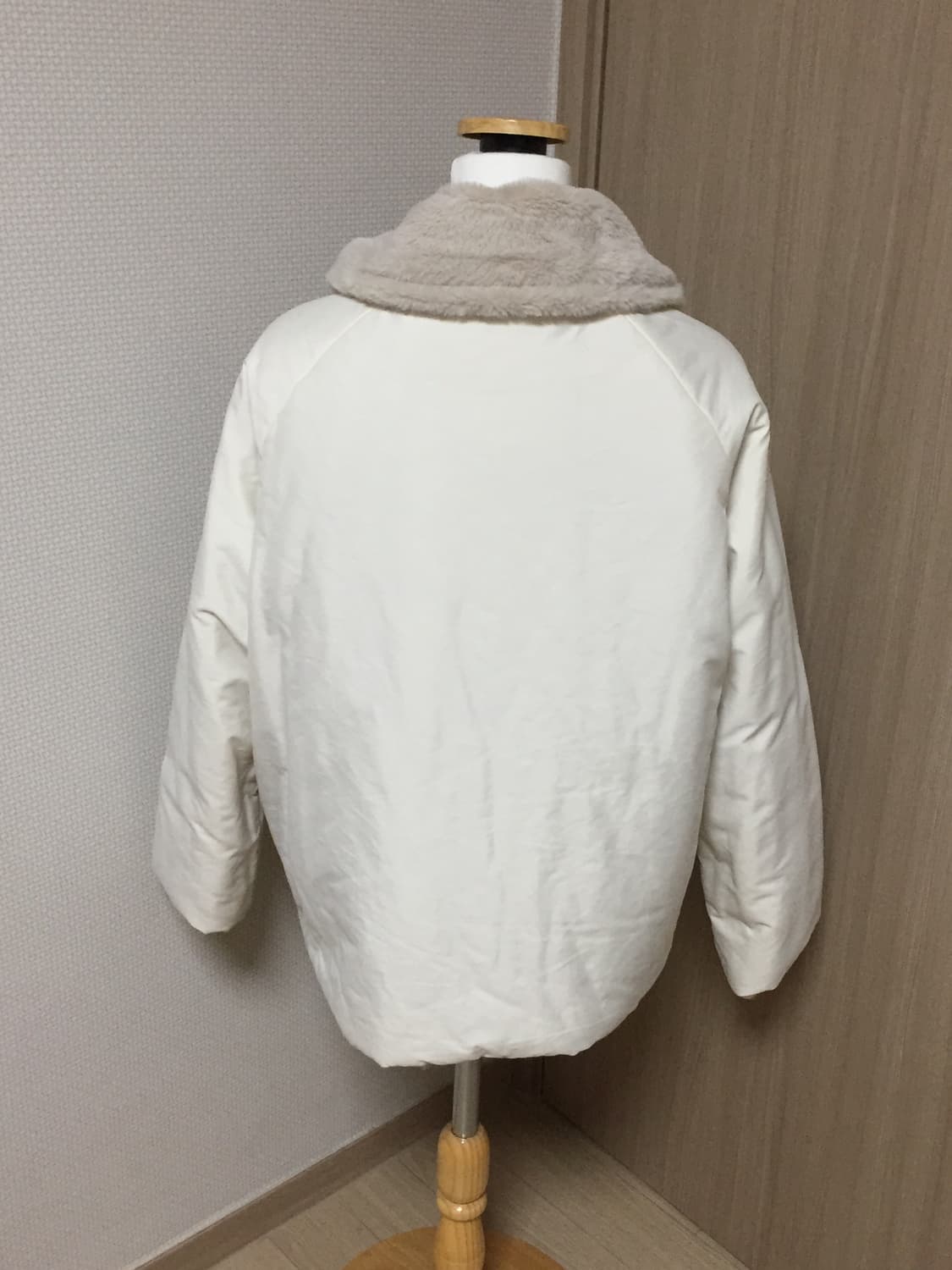 리버시블 베이지 모카 퍼 자켓 빈티지 갸루 상품이미지2