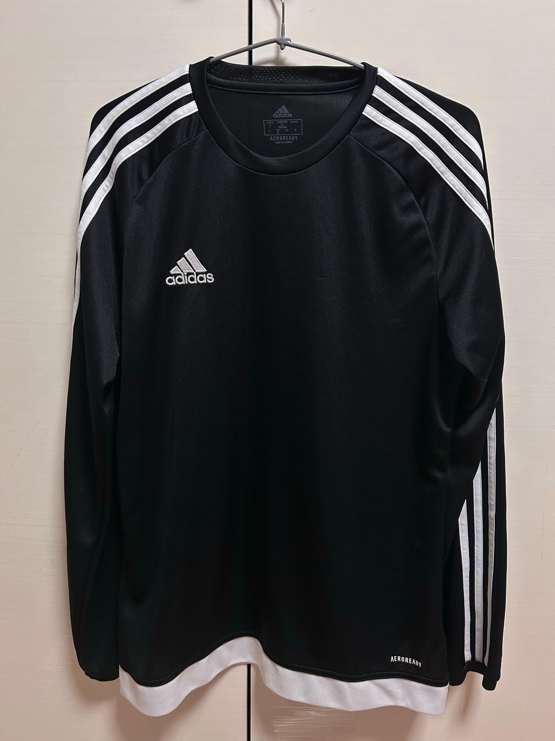 아디다스 긴팔 티셔츠 XL 검정 상품이미지1