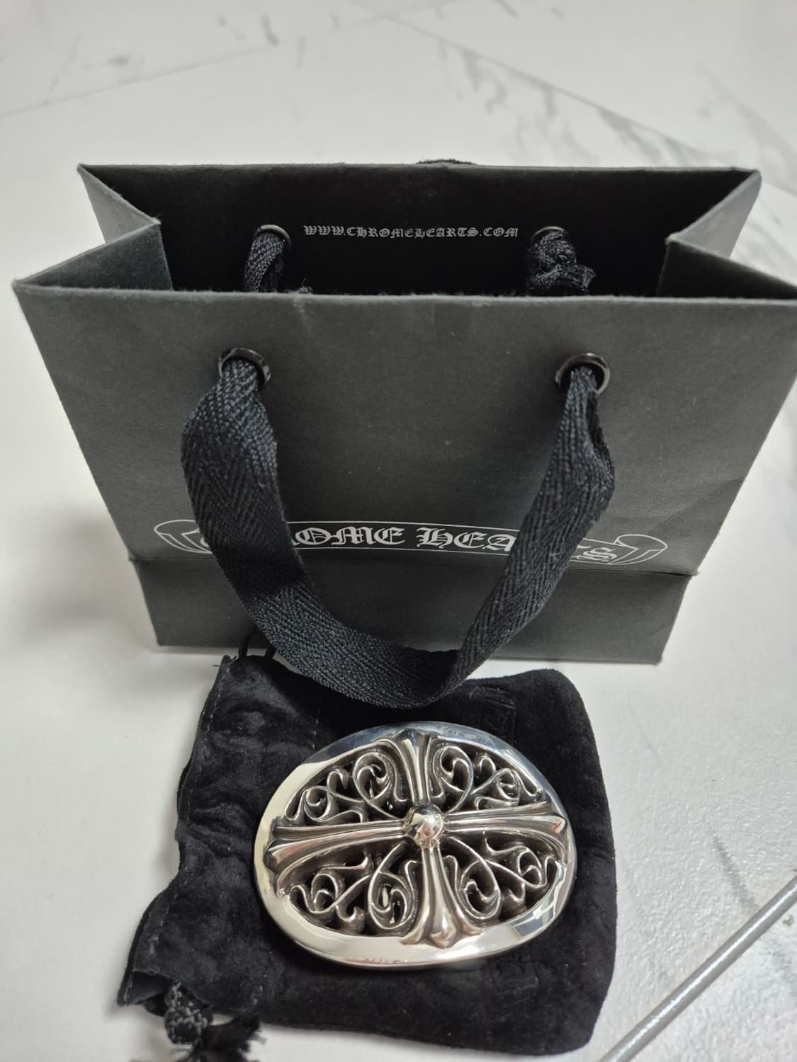 크롬하츠 오발 벨트 버클 + 스트랩 2개 상품이미지1