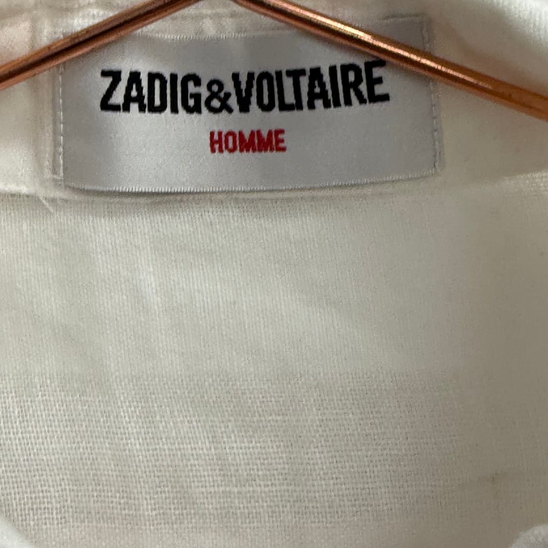 쟈딕앤볼테르 화이트 긴팔 셔츠 (S) 상품이미지2