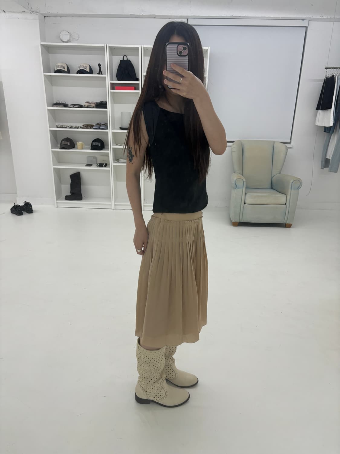 Courreges mid skirt 상품이미지5