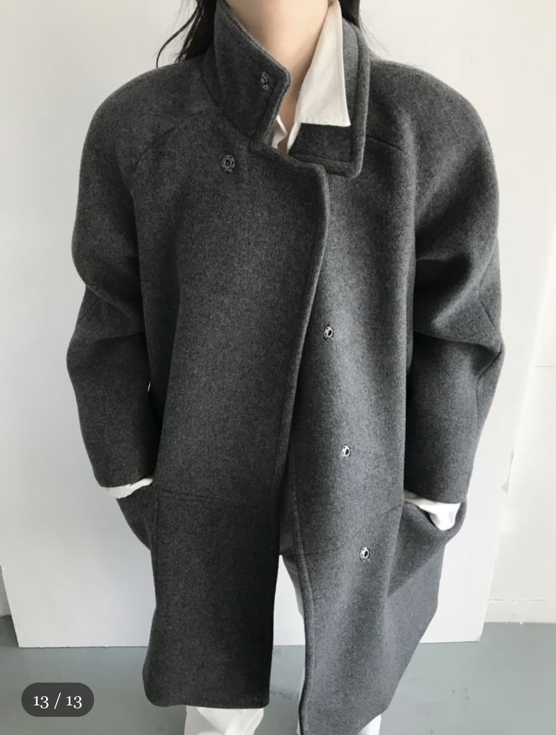 애옹쓰 2025 Mannish Half Coat 상품이미지1