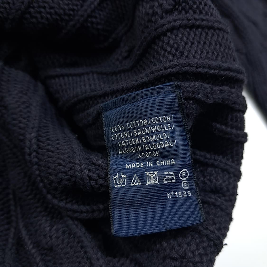 CL263 M 폴로 00s 코튼 레드포니 케이블 네이비 니트 스웨터 상품이미지5