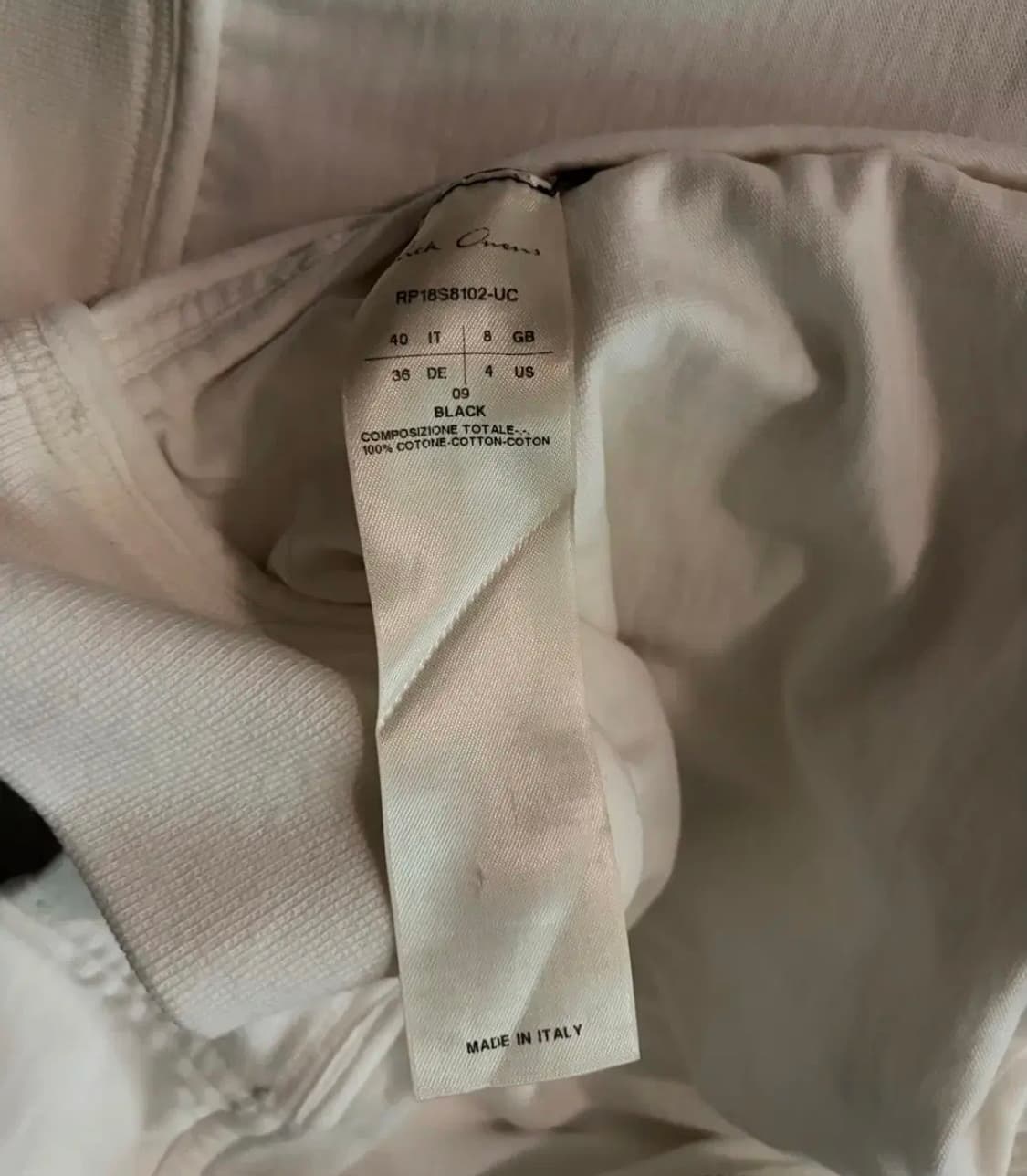 릭오웬스 코튼 후드 집업 상품이미지2