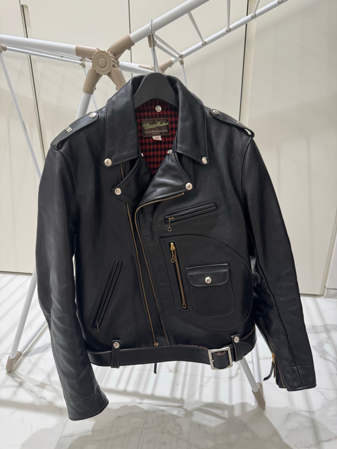 리얼맥코이 Buco j-24 라이더 자켓 블랙 40 상품이미지1