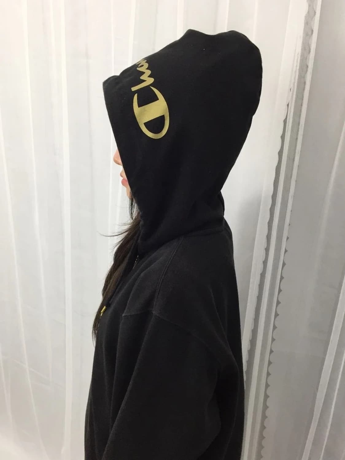 Champion Black Gold Zip Hoodie 상품이미지2