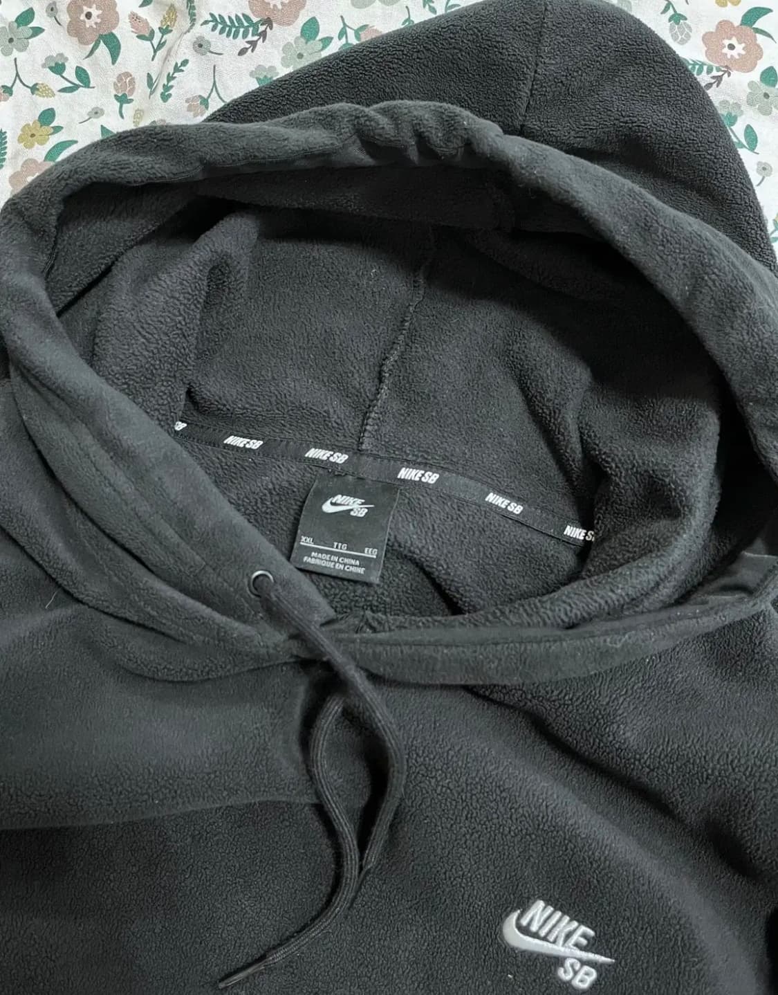 나이키 남성 블랙 후리스후드티셔츠 상품이미지5