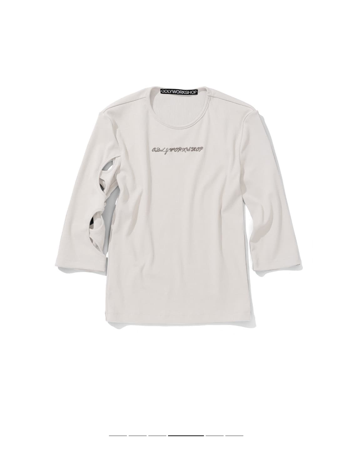 3-Quarter Cutout Tee, Smog 상품이미지1