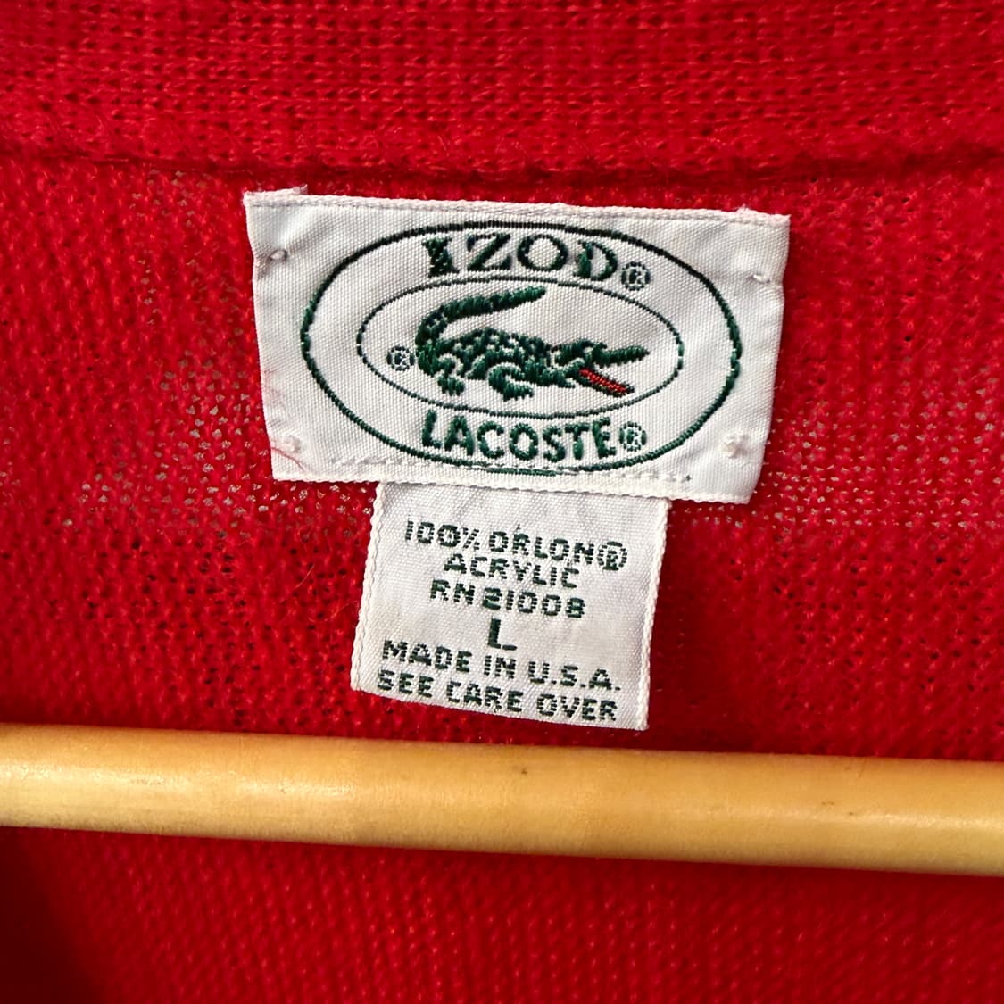 [L] IZOD 라코스테 가디건 USA MADE 상품이미지4