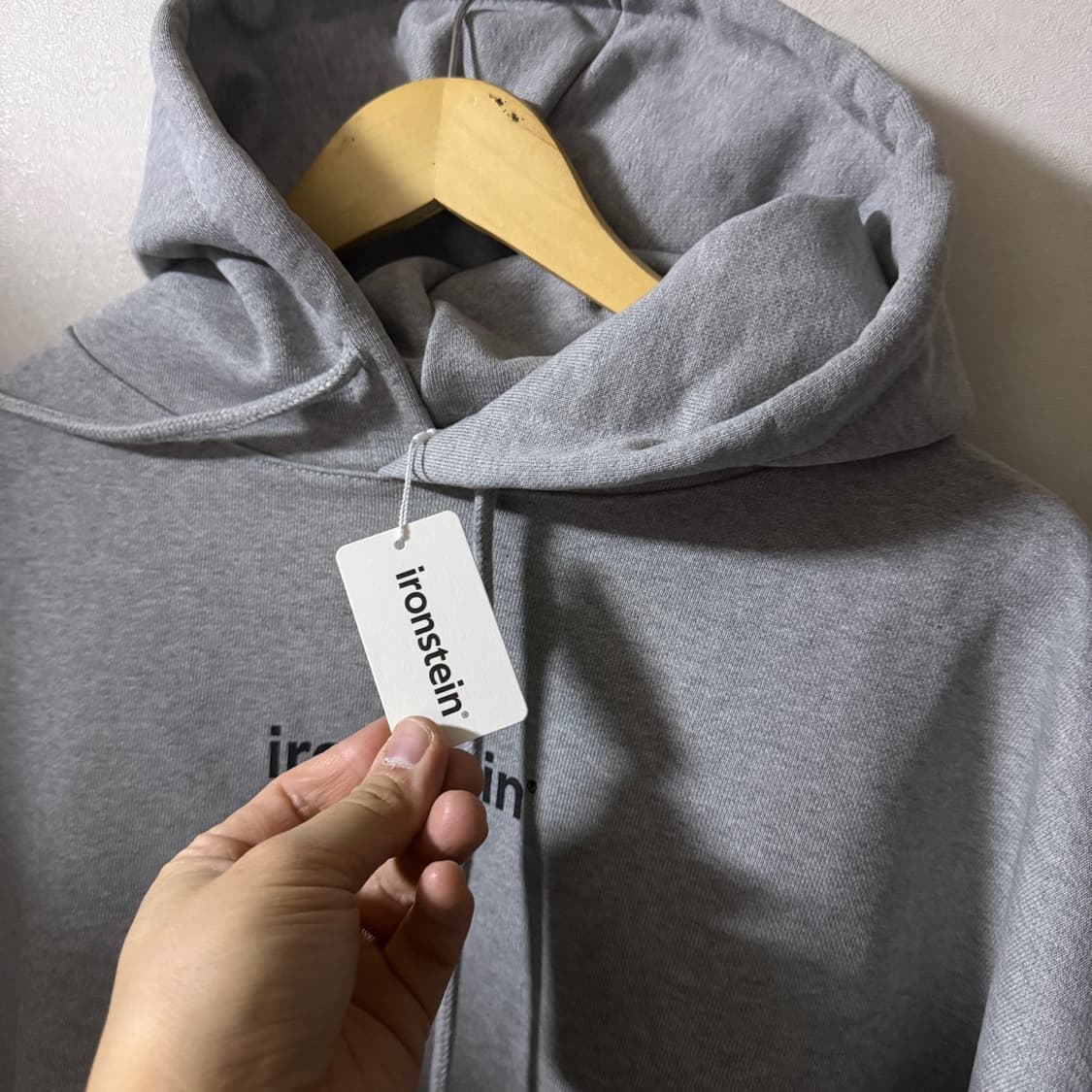 아이언슈타인 ironstein로고 후드 L (남성 100-슬림 105) 상품이미지3