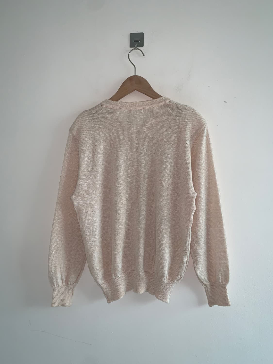 Flower embroidery peach cardigan 상품이미지5