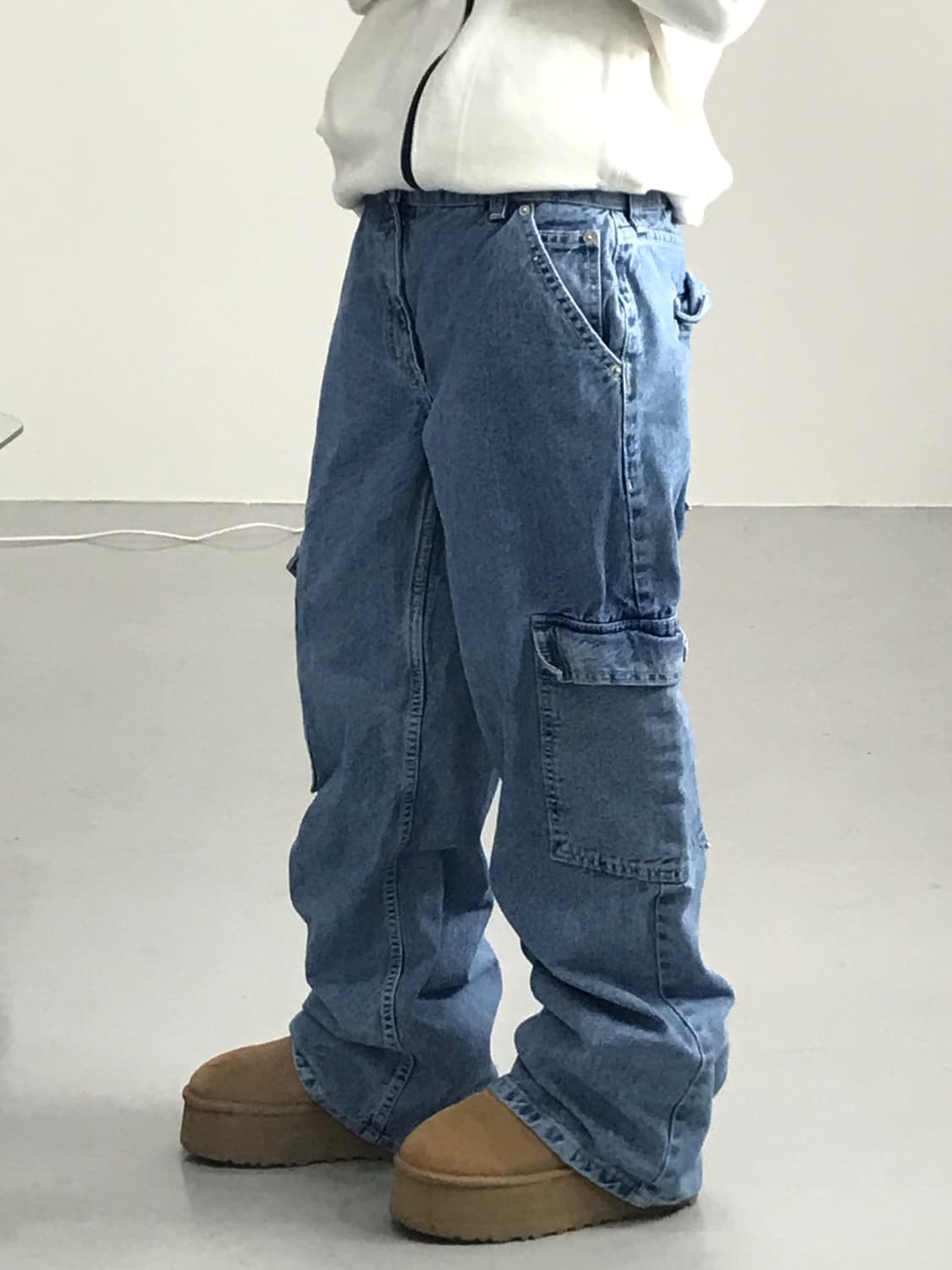 Jpn Cotton Denim Cargo Pants 상품이미지2