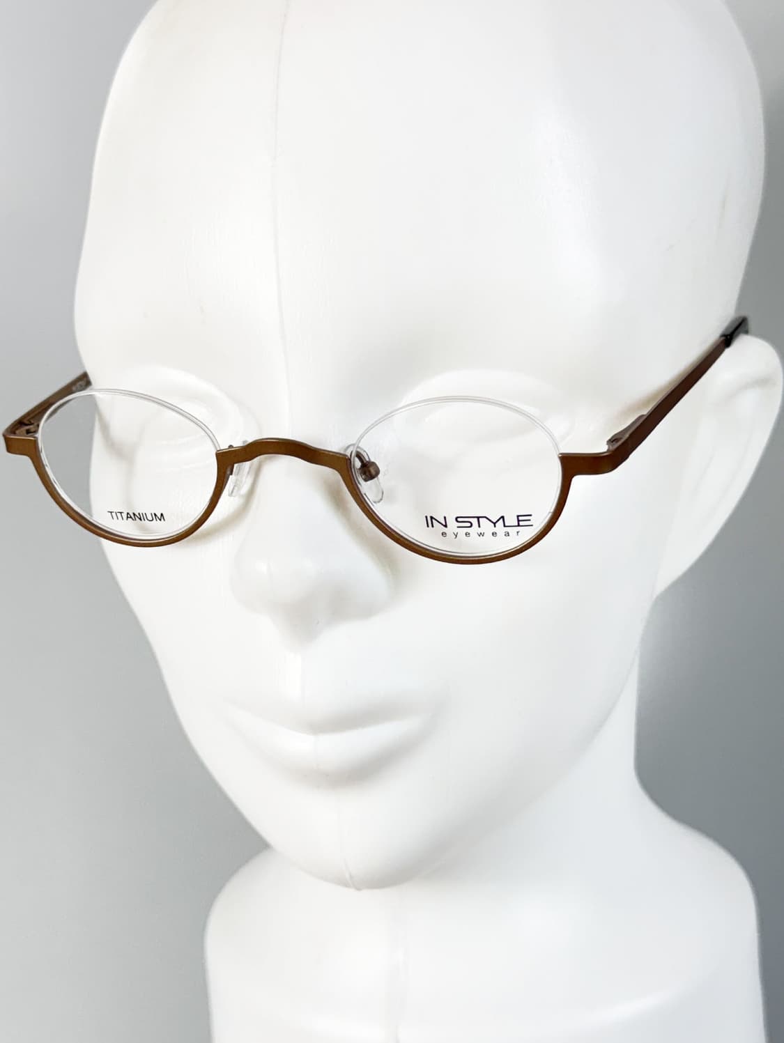 IN STYLE 언더림 보스턴 라운드 티타늄 빈티지 안경 상품이미지8