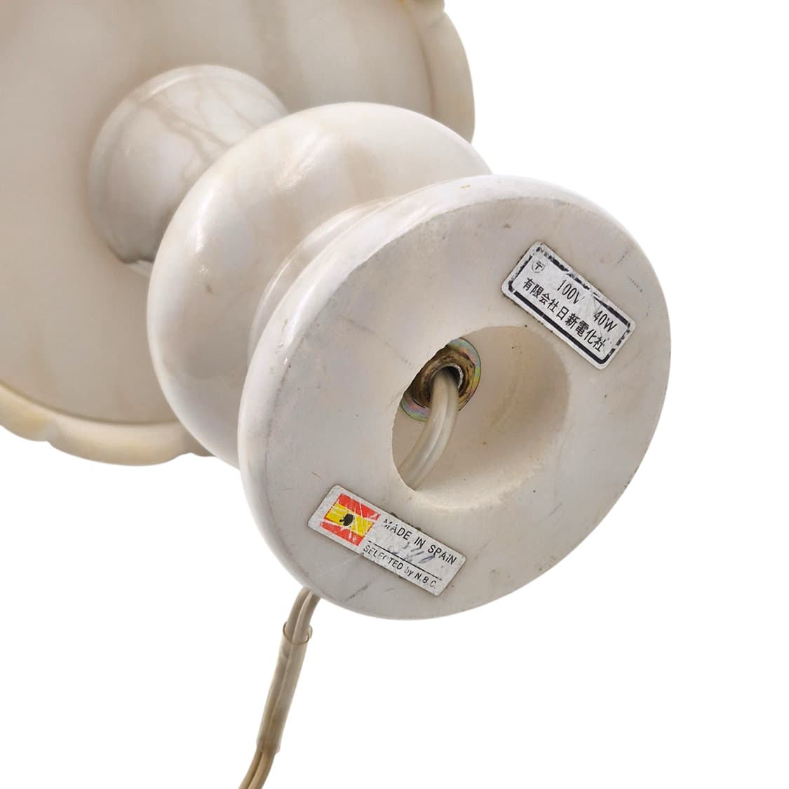 70s 스페인 알라바스타 플로랄 레이스 스탠드 램프 상품이미지4