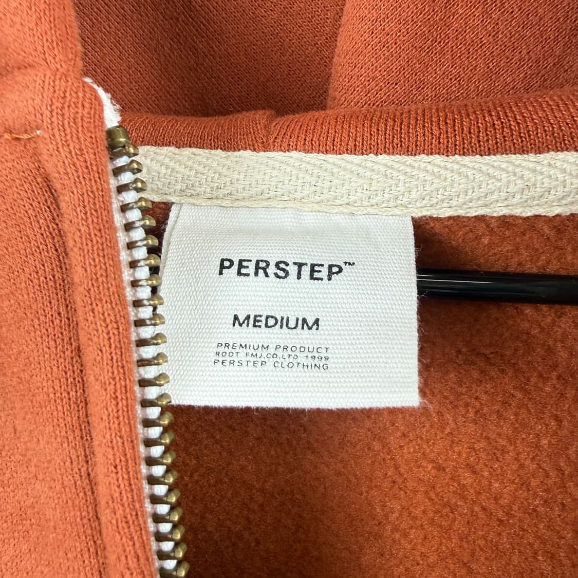 (L) 퍼스텝 해치 록 크롭 후드집업 선셋오렌지 상품이미지3