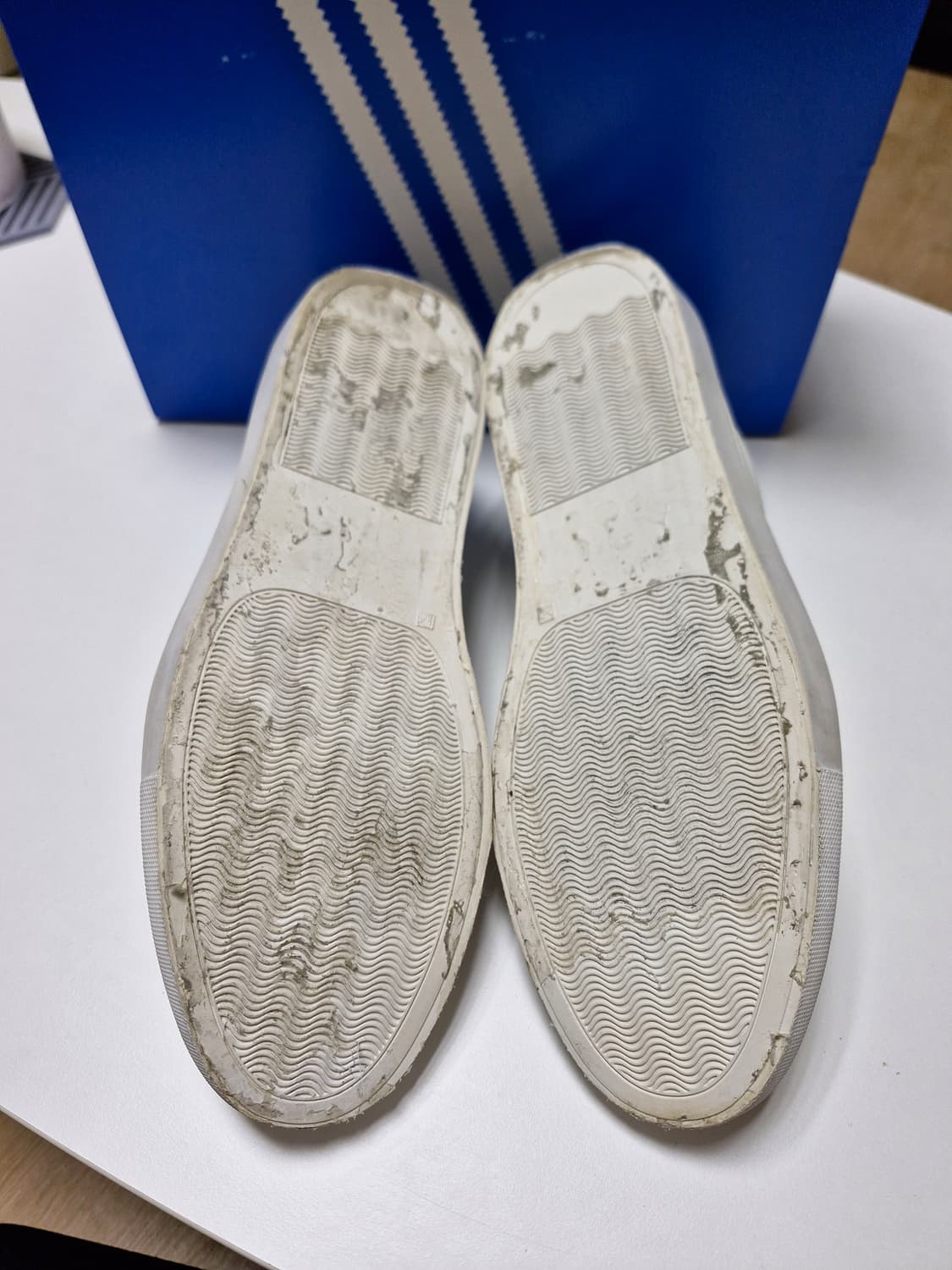 핸드메이드 나파 카프스킨 스니커즈 화이트 270 상품이미지2