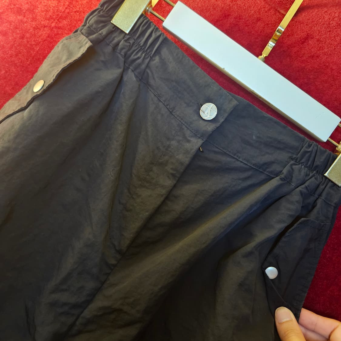 카키포인트 셔링 파라슈트 나일론 밴딩 팬츠 1 size 상품이미지9