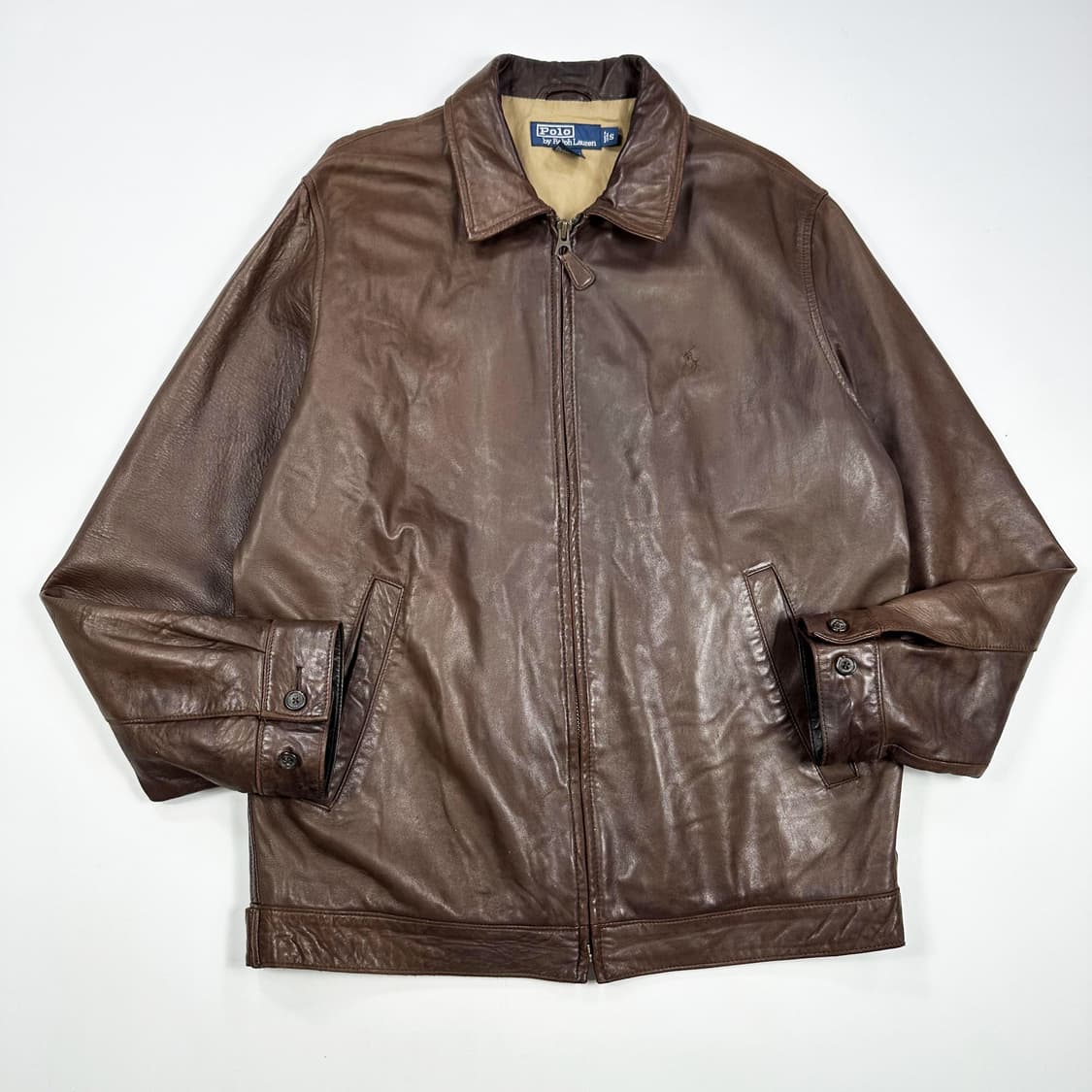 폴로 랄프로렌 클래식 양가죽 바라쿠다 자켓 S 상품이미지1