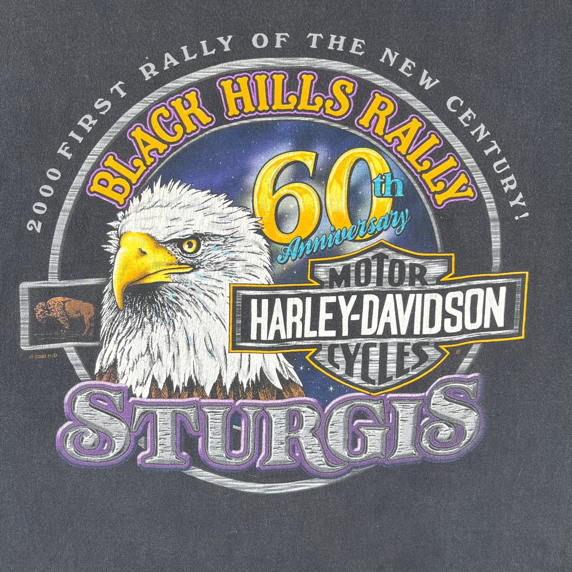 빈티지 할리데이비슨 60주년 sturgis 반팔 상품이미지6
