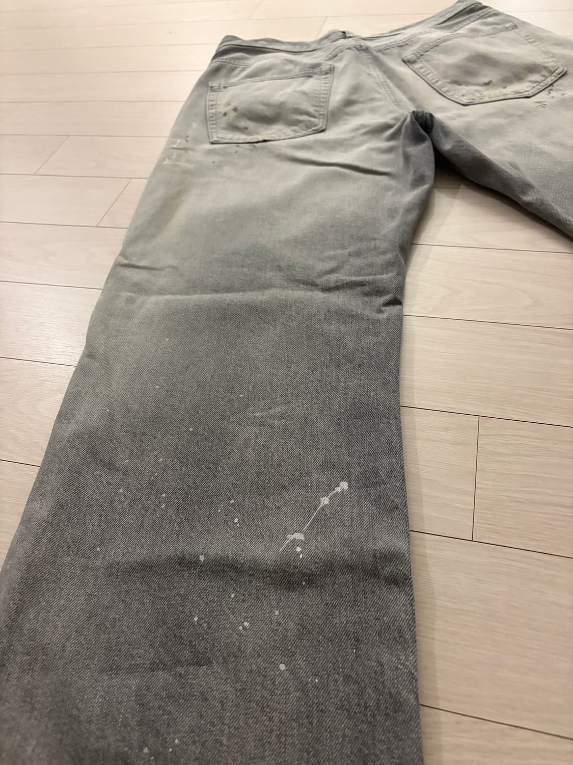 자라 루즈핏 페인팅 스플래시 데님 상품이미지5