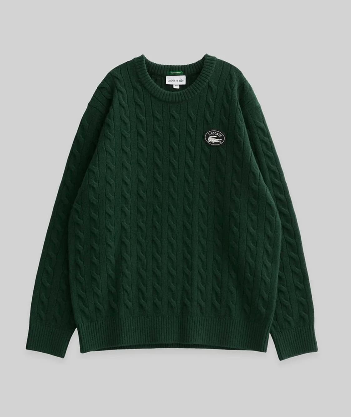 미개봉)라코스테 캐시미어 케이블 니트100-다크그린 상품이미지1