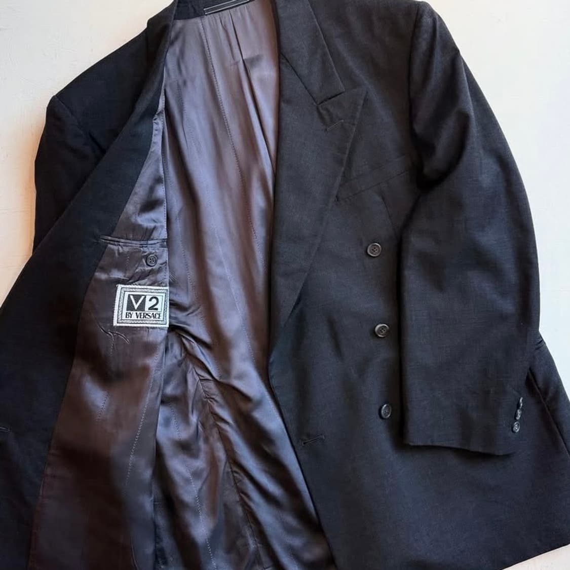 90년대 베르사체 아카이브 더블 브레스트 블레이저 자켓 상품이미지5