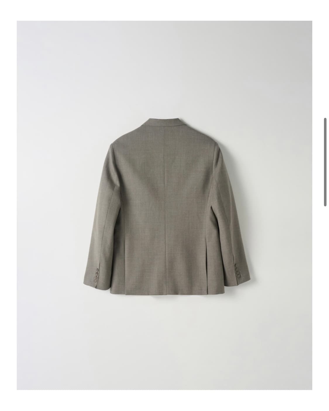 누아르나인 Tailored Wool Jacket [GREY MOCHA] 상품이미지2