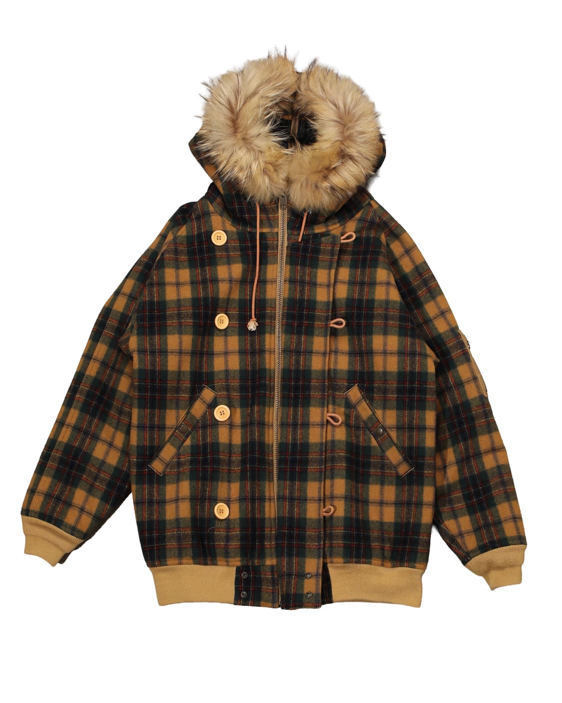 Swagger check fur padding 상품이미지1