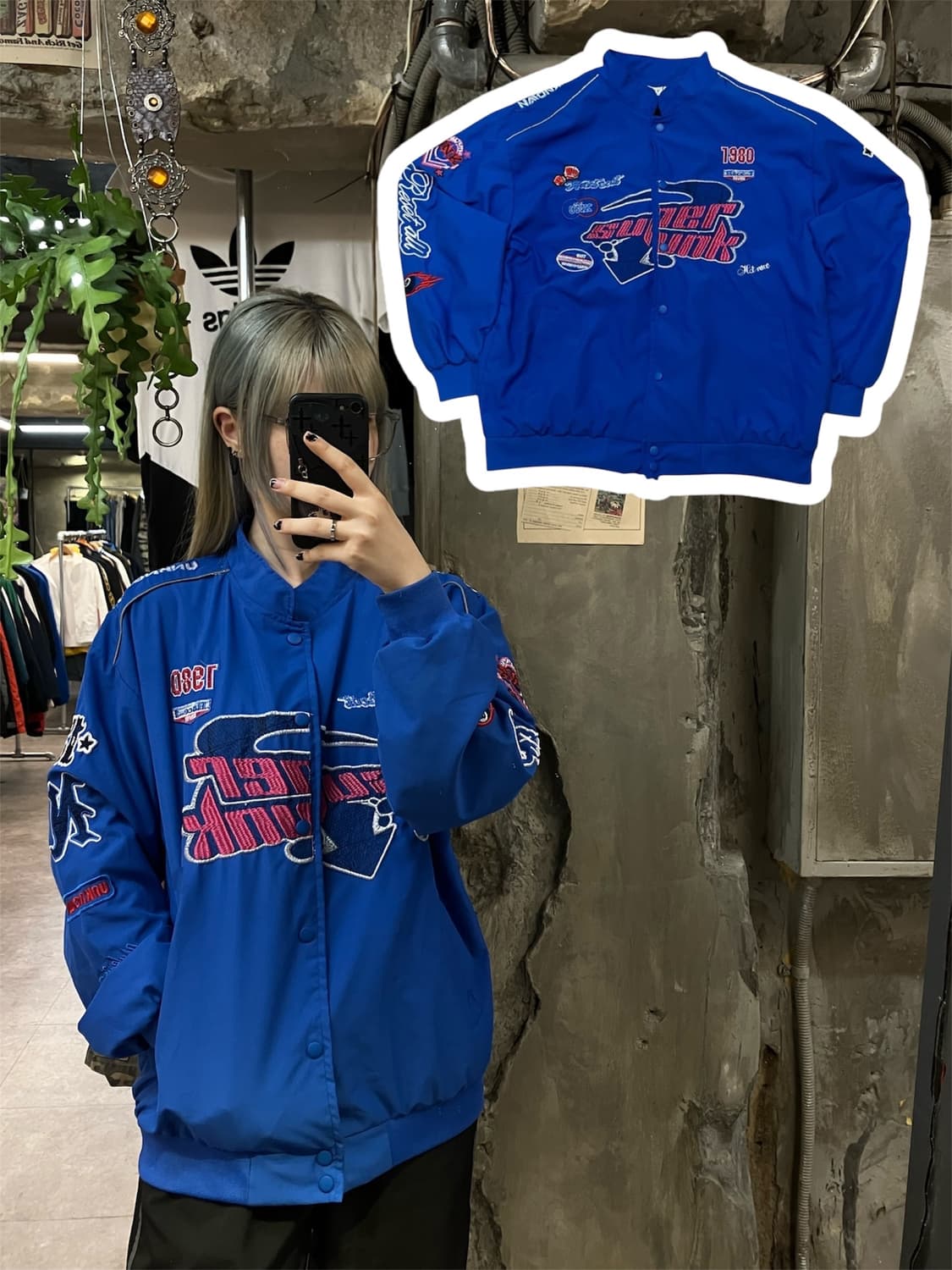 레이싱 자켓 블루  #csz688 상품이미지1