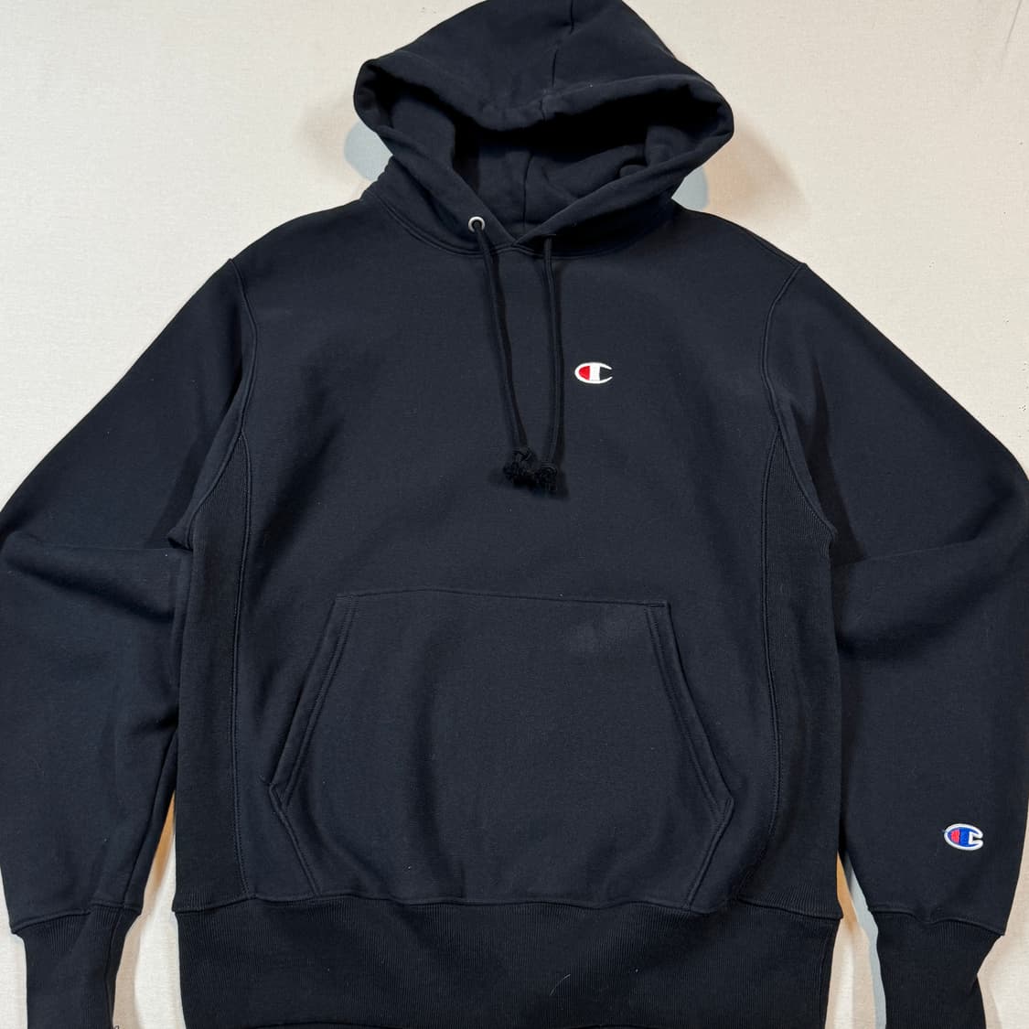 M) 챔피온 리버스위브 후드티 블랙 상품이미지2