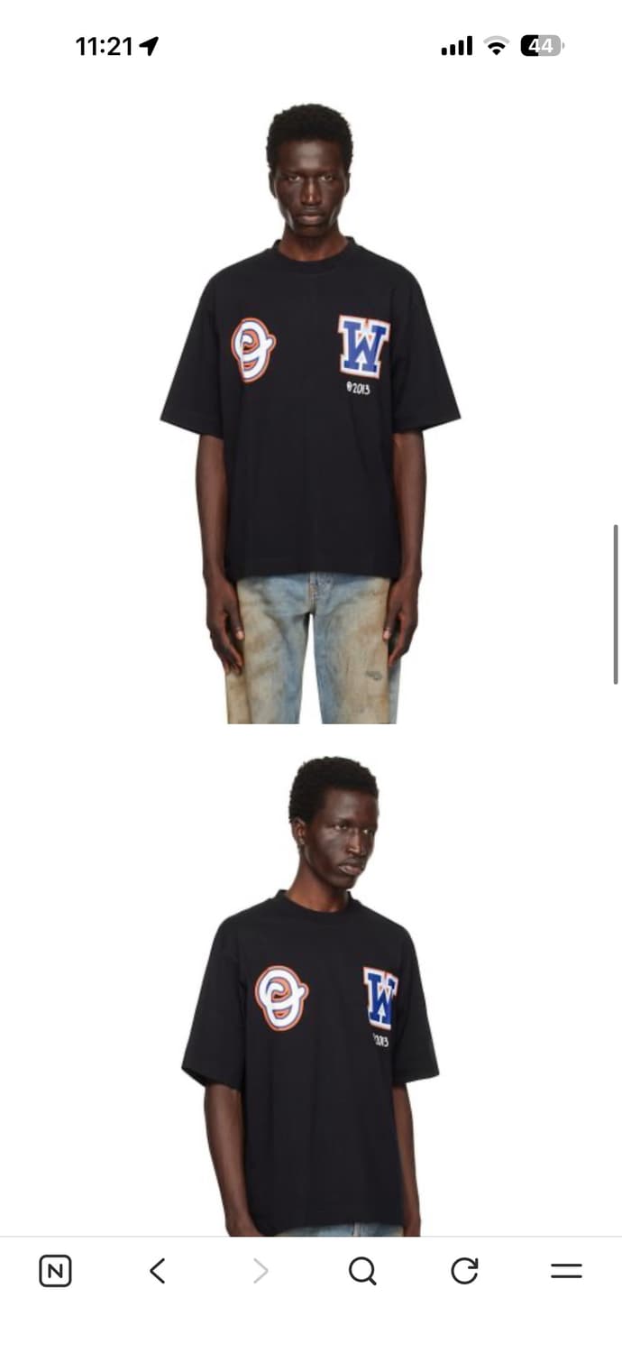 오프화이트 위즈스케이트 오버반팔 s사이즈 새상품 상품이미지4