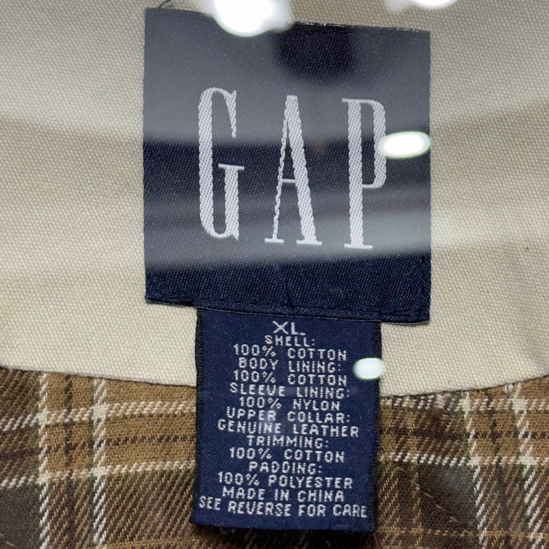 올드갭 레더 카라넥 헌팅 자켓 상품이미지5