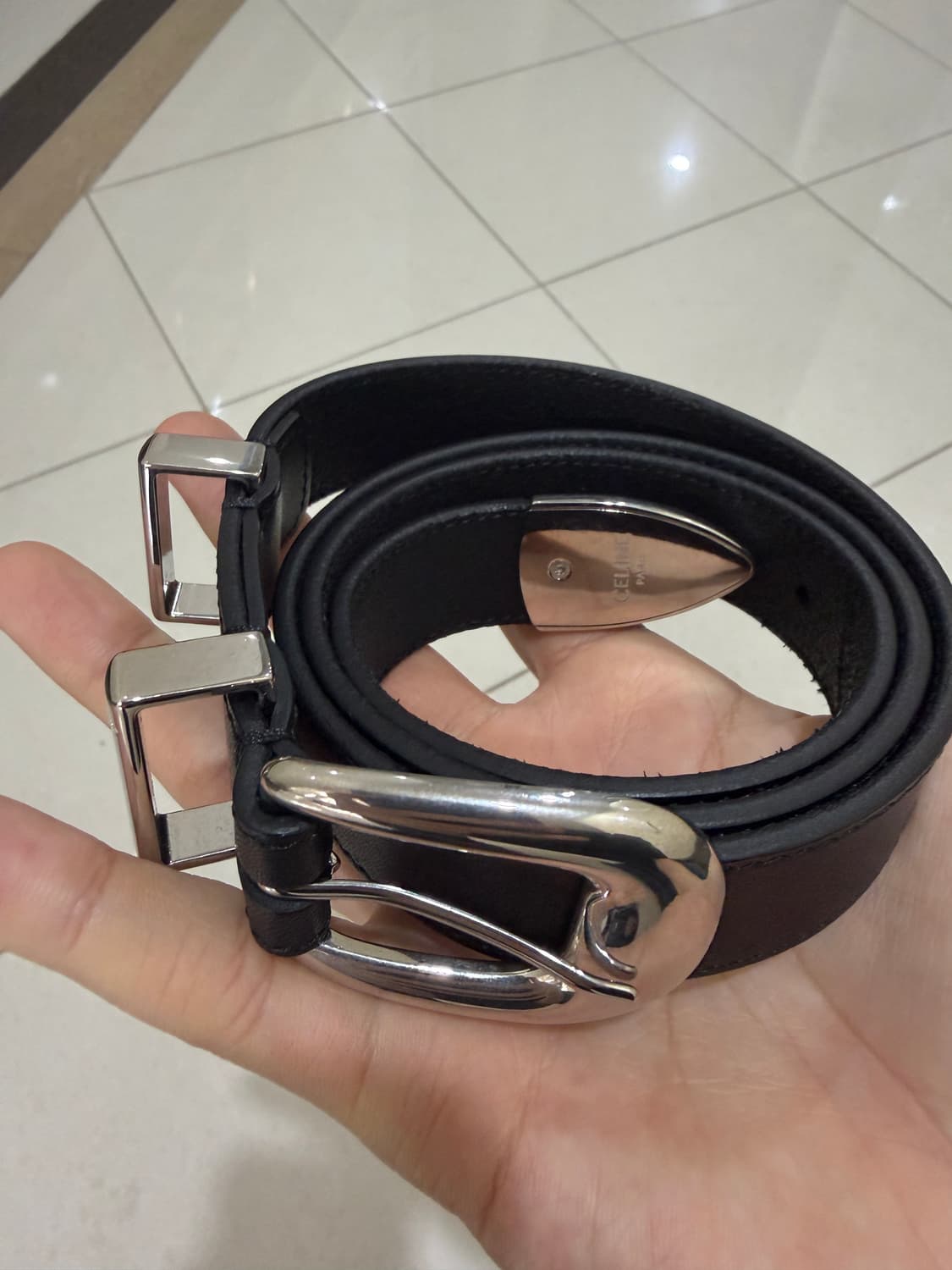 정품 셀린느 카프스킨 벨트  상품이미지1