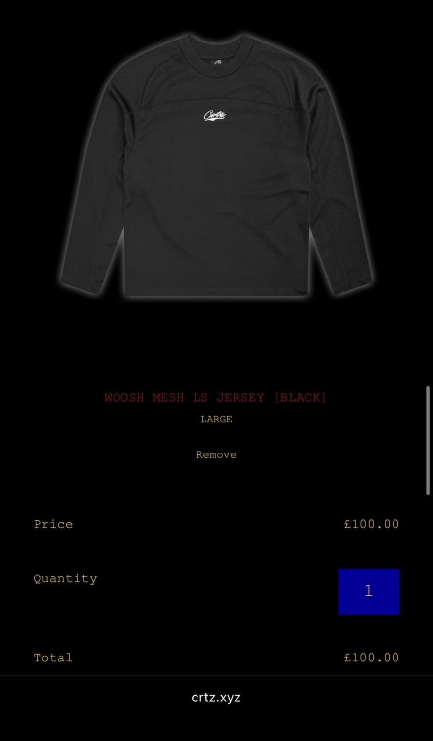 코르테이즈 우쉬 메쉬 롱슬리브 저지 블랙 상품이미지3